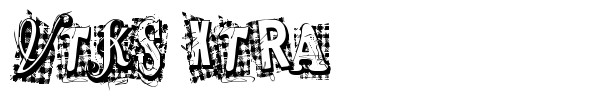 VTKS Xtra font preview